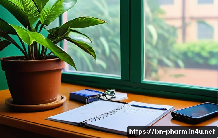 약사 실기 준비 요령 - A detailed study desk setup for a Bengali student preparing for practical exams, featuring neatly ar...