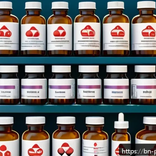Home 33 약사 약물 분류 체계 설명 - A detailed medical illustration showcasing a variety of pharmaceutical drugs classified by their mec...